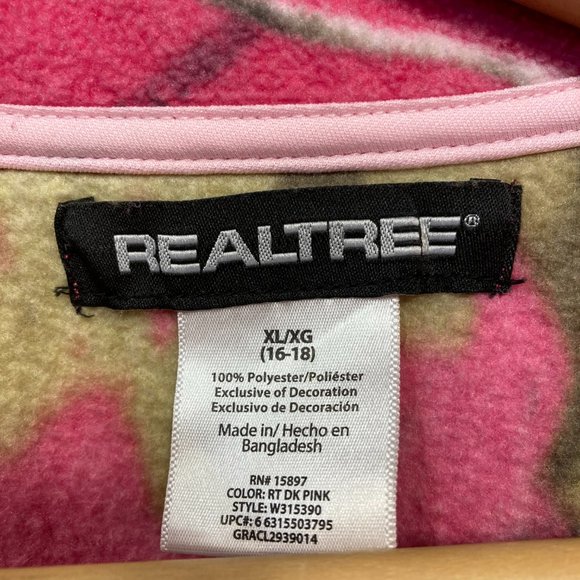 REAL TREE CAMO FLEECE PULLOVER SIZE XL - Picture 2 of 8